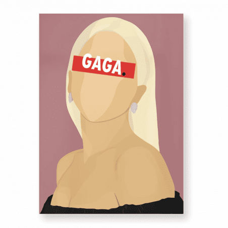 HUGOLOPPI Affiche Lady Gaga