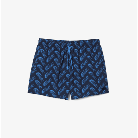 Lacoste - Short de bain léger Bleu Marine / Bleu