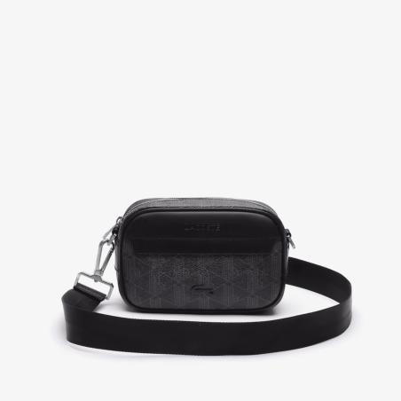 Lacoste - Petite sacoche The Blend Monogramme Noir