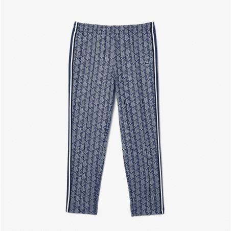 Lacoste - Pantalon de survêtement monogramme Bleu