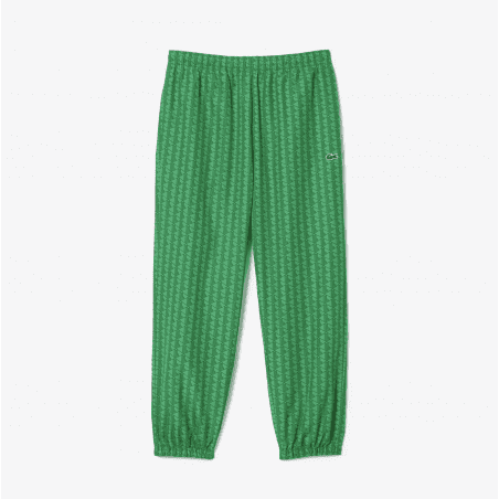 Lacoste - Pantalon de survêtement monogramme Bleu / Vert