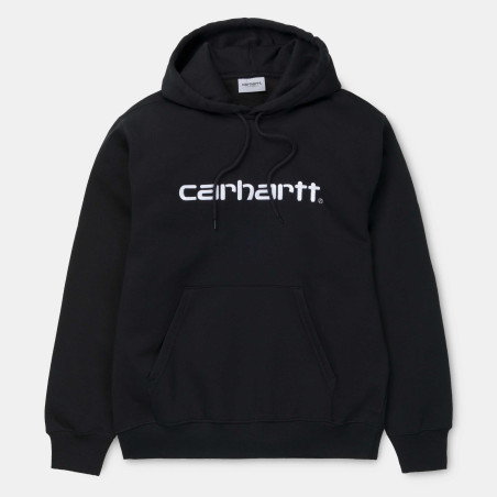 Hooded Carhartt Sweat Black / White