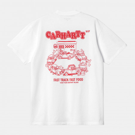 S/S Fast Food T-Shirt White / Red