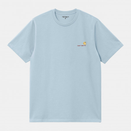 S/S American Script T-shirt Frosted Blue