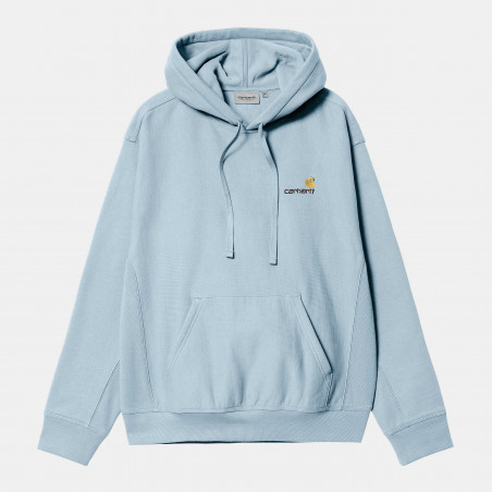 Hooded American Script Sweat Frosted Blue
