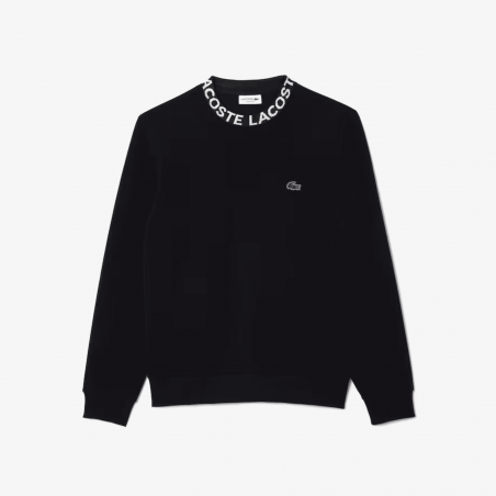 Lacoste - Sweatshirt sans capuche Logo - Col Noir