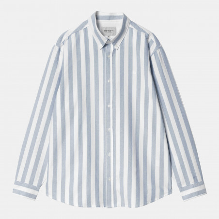 L/S Dillion Shirt Dillion Stripe Bleach / White
