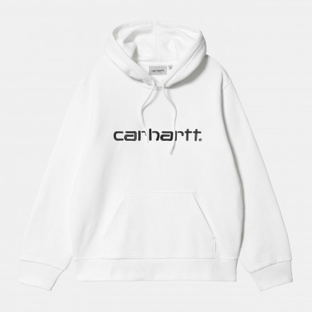 Hooded Carhartt Sweat White / Black