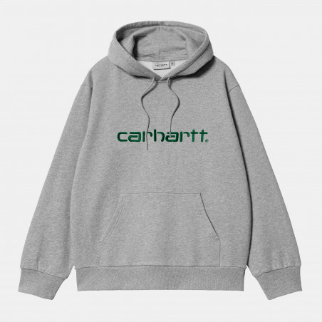 Hooded Carhartt Sweat Grey Heather / Chervil