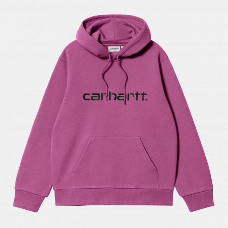 Hooded Carhartt Sweat Magenta / Black