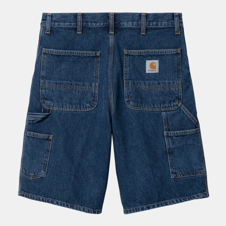 Single Knee Short Blue (stone washed)