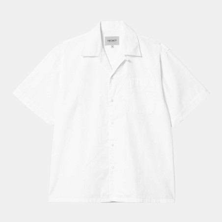 S/S Link Script Shirt White / Black