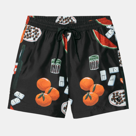 Slater Swim Trunks Isis Maria Dinner AOP / Black