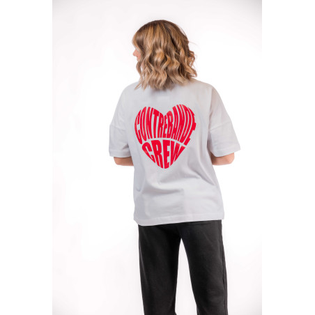 CONTREBANDE - T-Shirt Heart White / Red