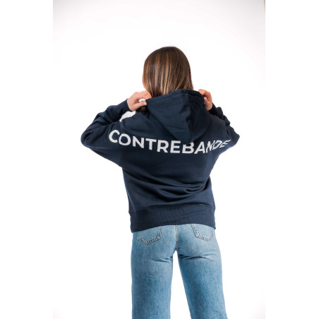 CONTREBANDE - Hoodie Shoulders Navy