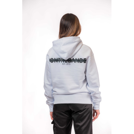 CONTREBANDE - Hoodie Lines White / Grey