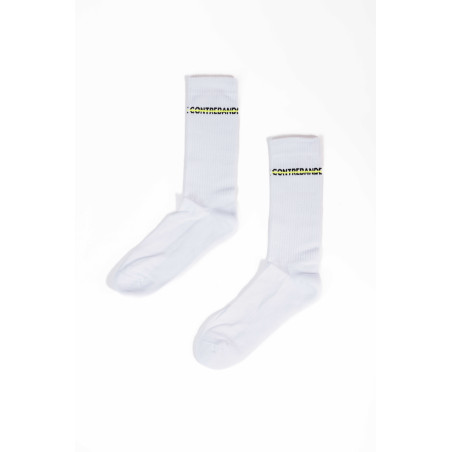 CONTREBANDE - Lines Socks White / Yellow