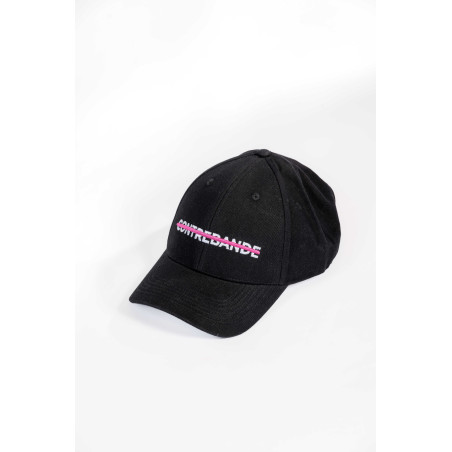 CONTREBANDE - Casquette Lines Black / Pink