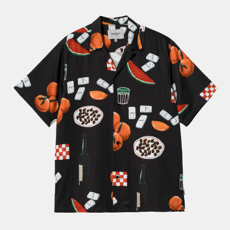 S/S Isis Maria Dinner Shirt Print / Black