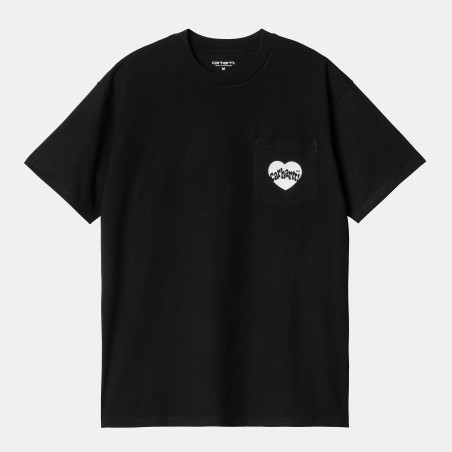 S/S Amour Pocket T-Shirt Black / White