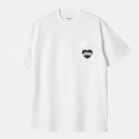 S/S Amour Pocket T-Shirt White / Black