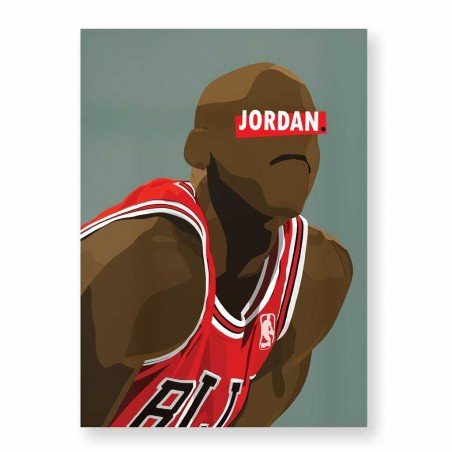HUGOLOPPI Affiche Michael Jordan