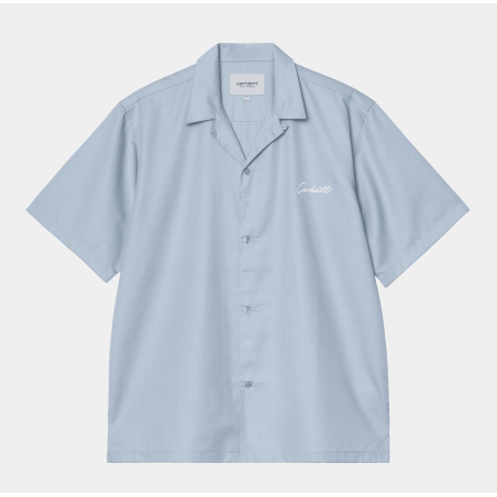 S/S Delray Shirt Frosted Blue / White