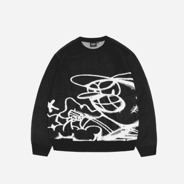 CREAM Knit Crewneck Black