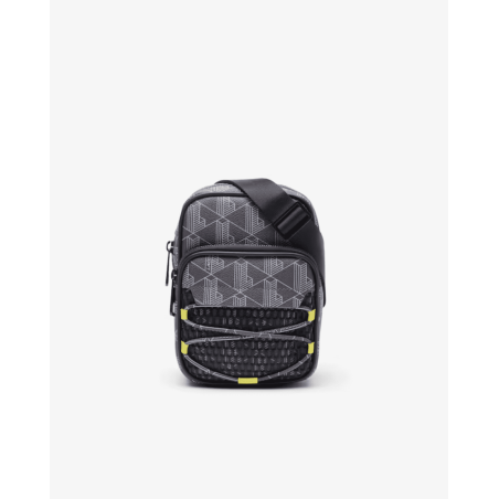 Lacoste - Petit sac à bandoulière The Blend Mesh Mono Periscope Bleu