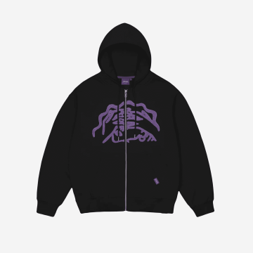 Warehouse Zipped Hoodie Black