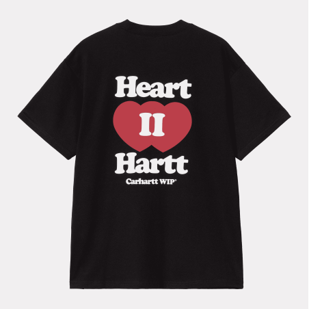 S/S Heart II Hartt T-Shirt Black