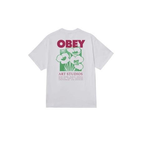 OBEY - Art Studio Flowers White