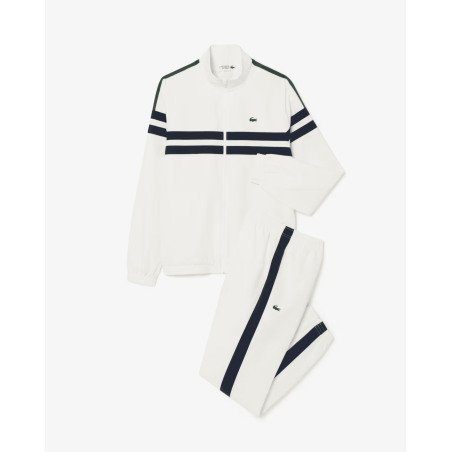 Lacoste - Ensemble survêtement Tennis Blanc / Bleu marine / Vert