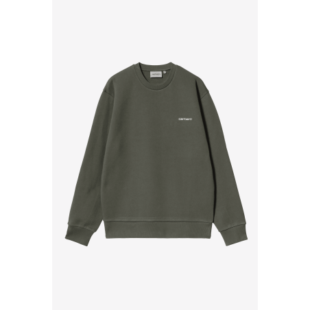 Script Embroidery Sweat Opuntia / White