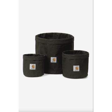 Canvas Planter Set Olive