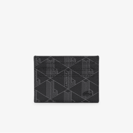 Lacoste - Porte-cartes monogramme Noir