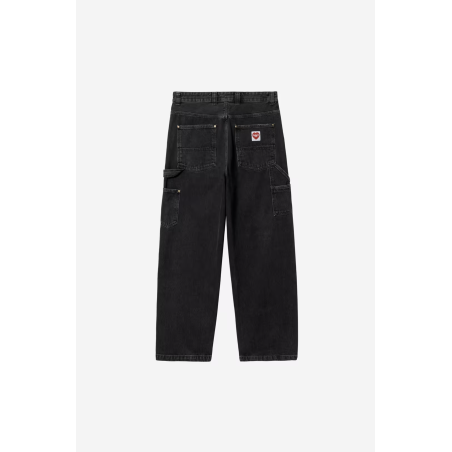 Nash Double Knee Pant Black (stone washed)