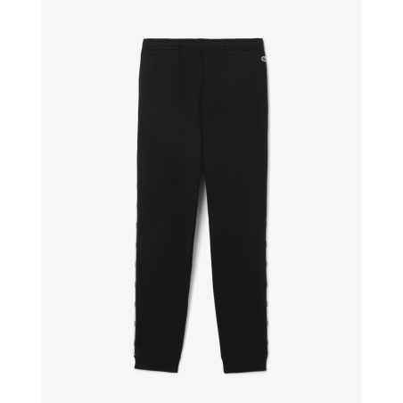 Lacoste - Pantalon de survêtement liserés griffés Noir
