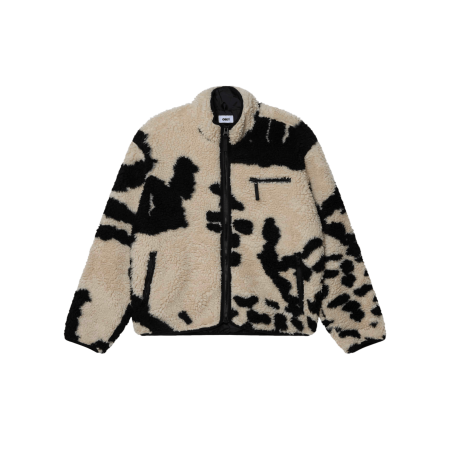 OBEY - Shaggy Sherpa Jacket Kombu Green Multi