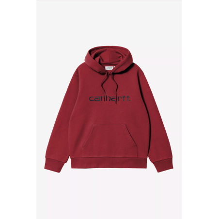 Hooded Carhartt Sweat Scarlet / Graphite