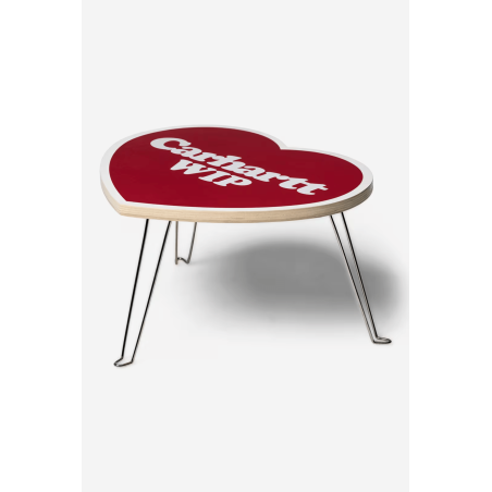 Heart Folding Table Red / White