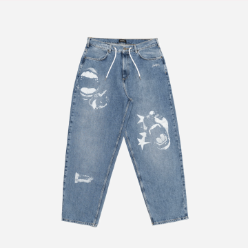 Fearless Denim Baggy Pant Blue