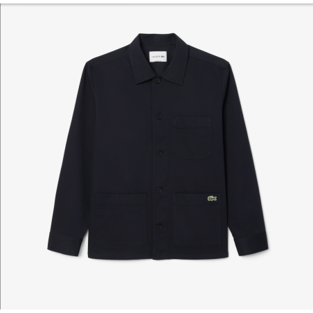 Lacoste - Veste surchemise coton Bleu Marine
