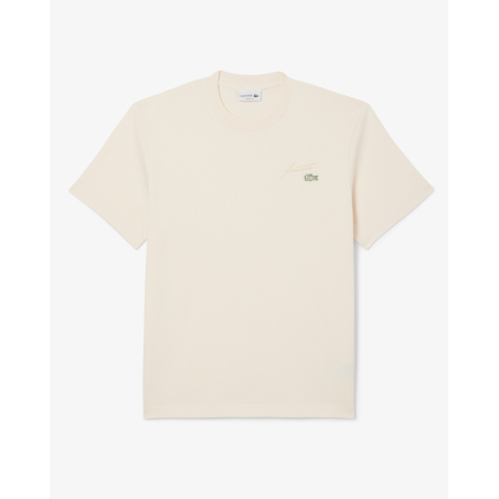 Lacoste - T-Shirt épais signature brodée Laponie
