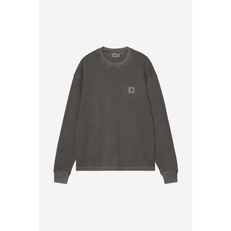 L/S Vista Waffle T-Shirt Black (garment dyed)