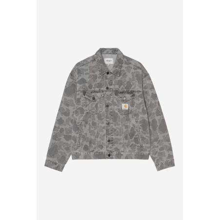 Duck Helston Jacket Camo Duck Black (heavy bleached)