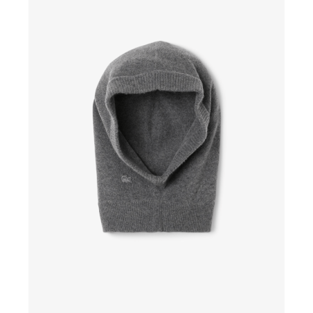 Lacoste - Cagoule en laine Gris Chiné