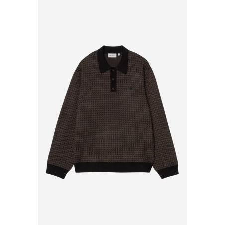 L/S Lowis Polo Lowis Houndstooth / Vitola Heather
