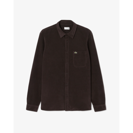 Lacoste - Chemise regular fit velours Porto