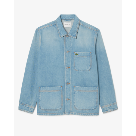 Lacoste - Veste surchemise épaisse denim de coton